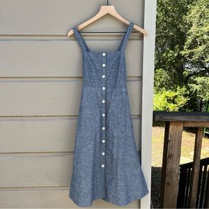 Madewell Button Front Midi Dress 2